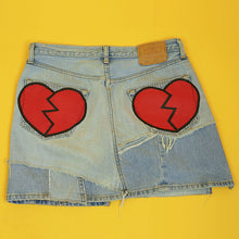 Load image into Gallery viewer, “Heart Breaker” Denim Skirt
